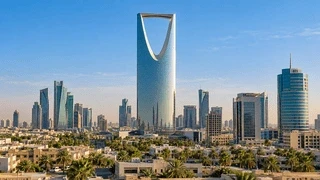 Riyadh skyline in Saudi Arabia