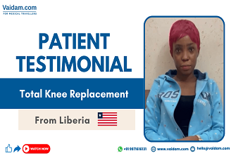 Liberia Patient Walking Pain-Free After a Successful Knee Replacement Surgery