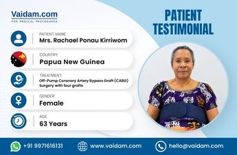 Mrs. Rachael Ponau Kirriwom’s Journey from Papua New Guinea to India for Successful Heart Bypass Surgery