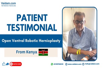 Rajen from Kenya Received a Successful Open Ventral Robotic Hernioplasty