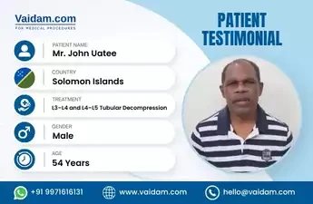 From the Solomon Islands to India: Mr. John Uatee’s Spine Surgery Journey in Hyderabad
