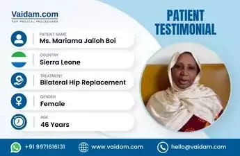 Sierra Leone Patient Regains Mobility After Bilateral Hip Replacement in India