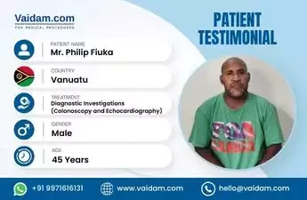 Comprehensive Medical Checkup in India: Mr. Philip Fiuka’s Journey from Vanuatu to Hyderabad