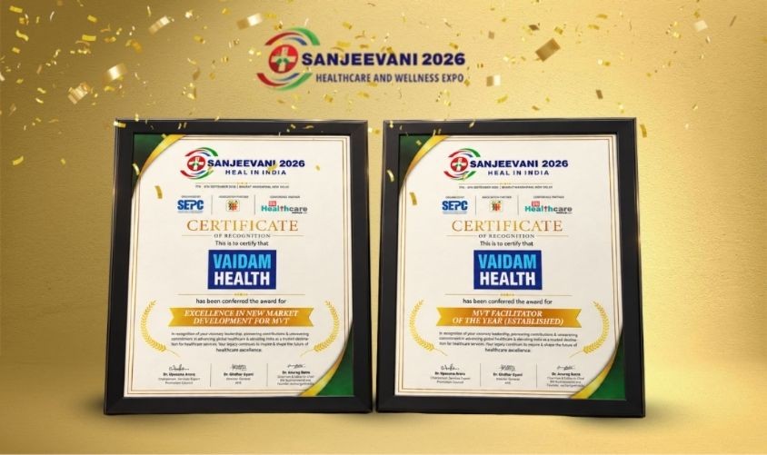 Vaidam Health Receives Two MVT Recognitions at SANJEEVANI 2026 – Heal in India