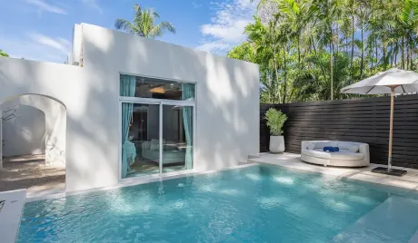 Aleenta Phuket Phang Nga Resort pool villa on Natai Beach with AYURAH wellness spa Phang Nga Thailand