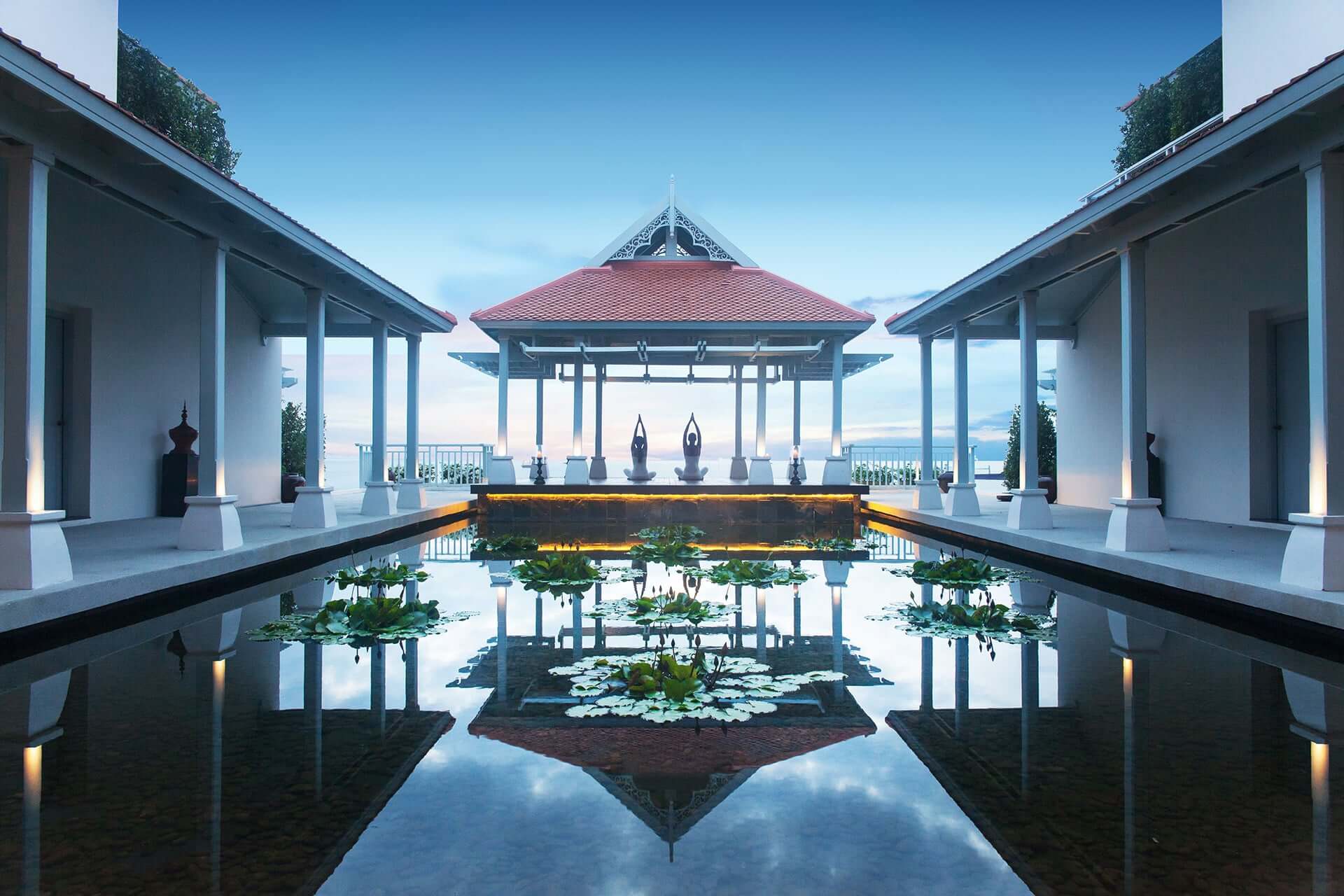 Yoga session overlooking Andaman Sea