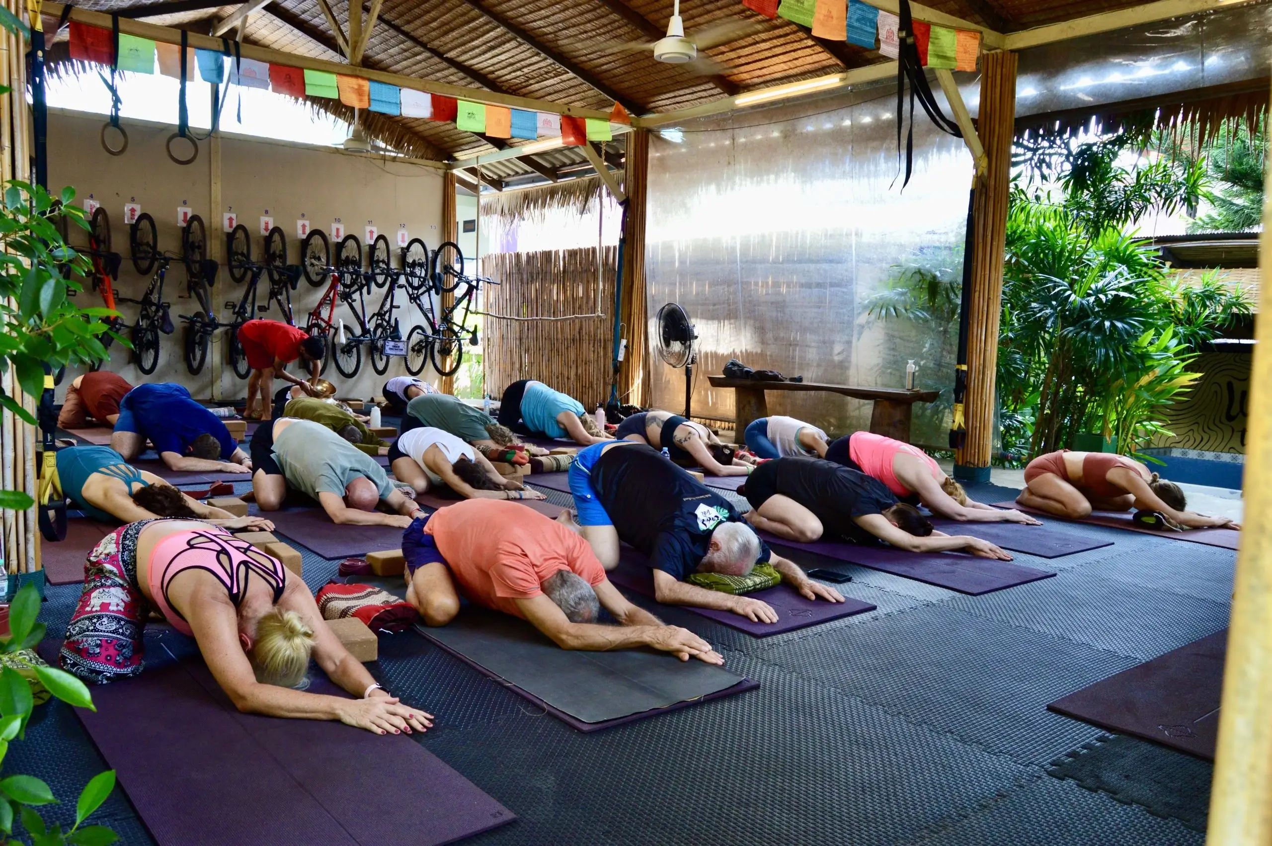 Morning yoga class Koh Samui retreat
