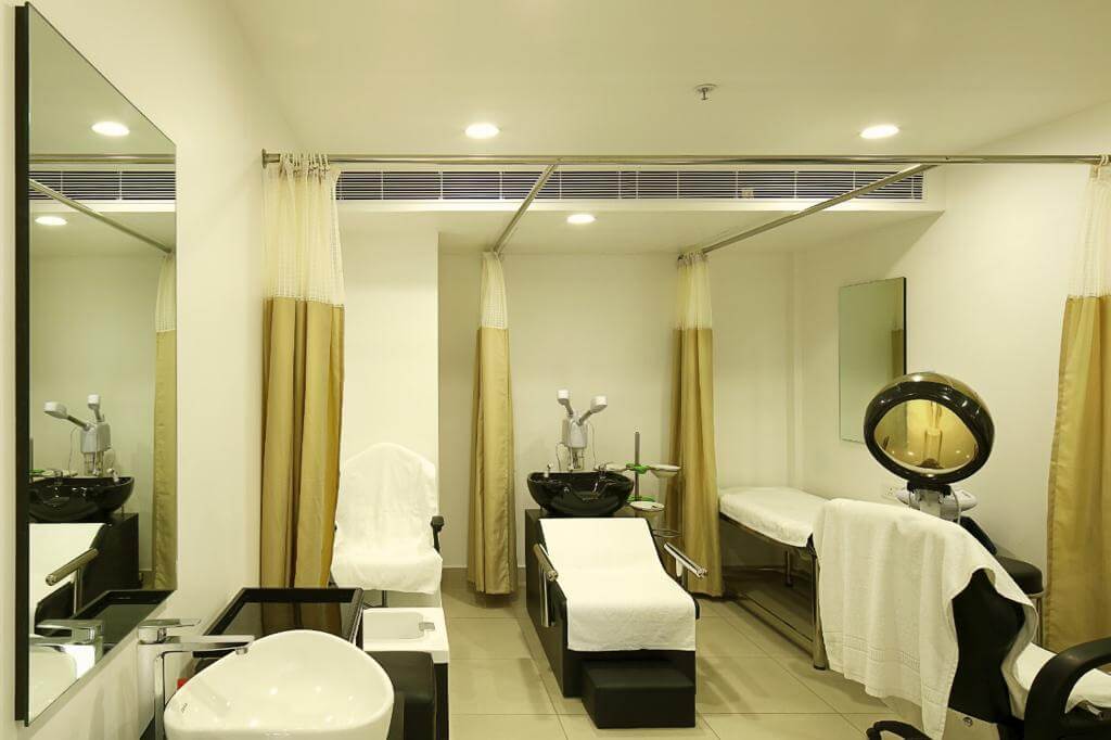 Dedicated beauty therapy room at Sanjeevanam Ayurveda Hospital Kochi
