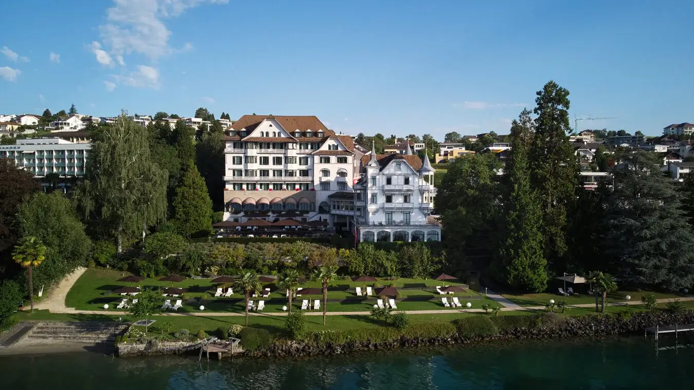 Chenot Palace Weggis lakeside retreat on Lake Lucerne, Switzerland