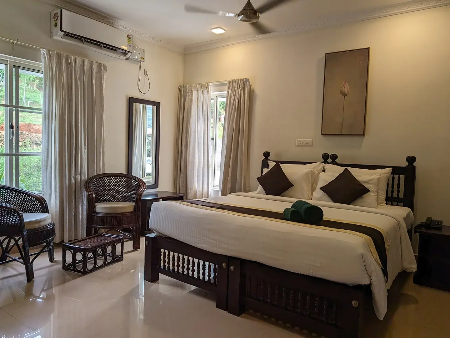 Ayurvedic therapy area at Indimasi Healing Village Kerala