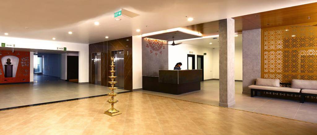 Lobby at Sanjeevanam Ayurveda Hospital Kerala