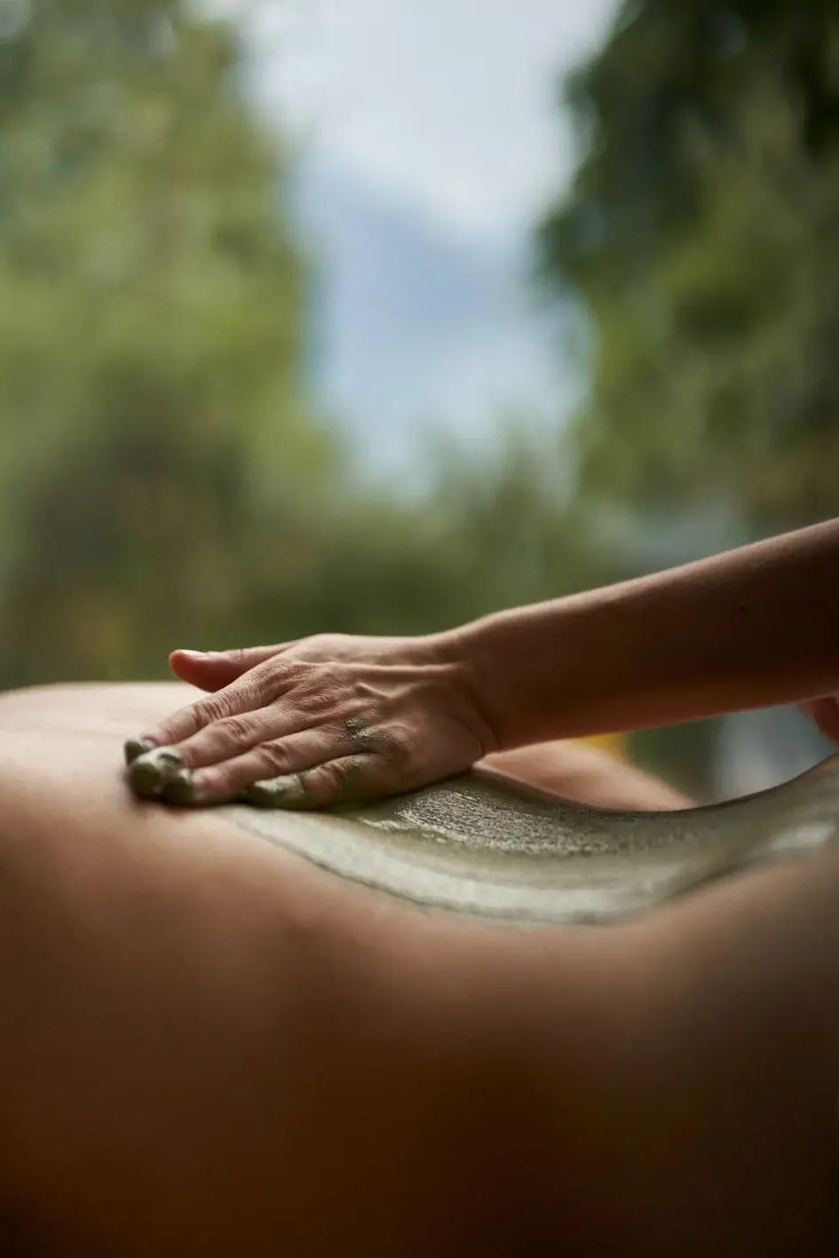 Guest undergoing Advanced Detox treatment at Chenot Palace Weggis Switzerland