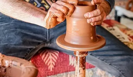 KAIART ceramics studio hands-on pottery workshop at Kairos Valley Datça Peninsula Turkey