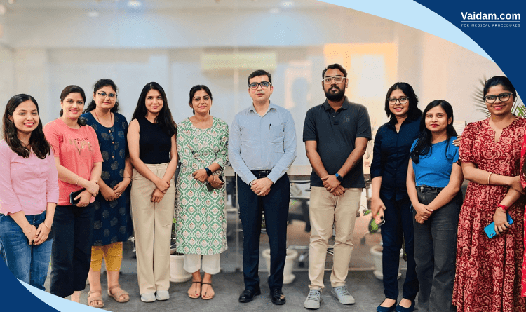 dr tariq matin visits vaidam's office