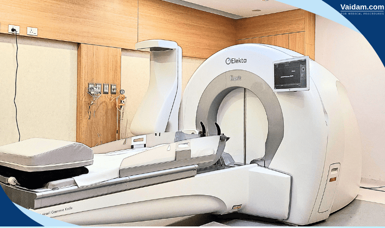 Gamma knife radiosurgery setup