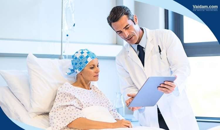 Patient treated with bone marrow transplant