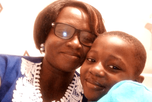 Macarena Ayinloyah Adongo with mother Mercy Akabere, Ghana, Brain Tumor Surgery in India