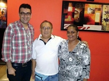 Mr Joel from Fiji with Vaidam