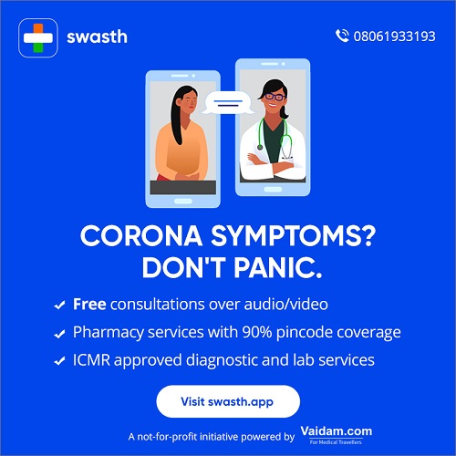 Swasth, app for Corona care Swasth, app for Corona care