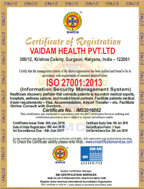iso 27001 certificate