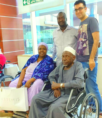 Waziri Shettima with his parents